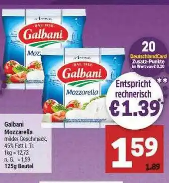 Marktkauf Galbani mozzarella Angebot