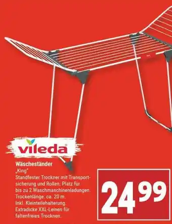 Marktkauf Wäscheständer „king” vileda Angebot