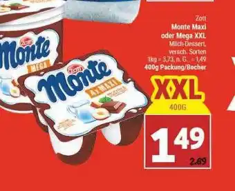 Marktkauf Zott monte maxi oder mega xxl Angebot