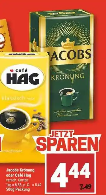 Marktkauf Jacobs krönung oder café hag Angebot