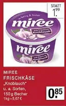 Edeka Zurheide Miree frischkäse Angebot