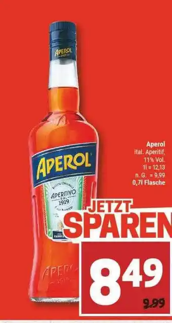 Marktkauf Aperol aperitif Angebot