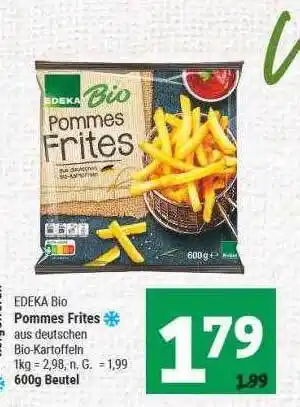 Marktkauf Edeka bio pommes frites Angebot