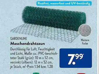 Aldi Süd Gardenline maschendrahtzaun Angebot