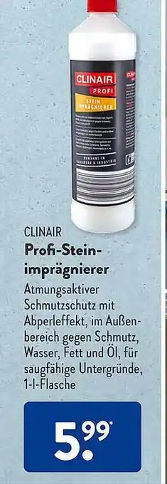 Aldi Süd Clinair profi-steinimprägnierer Angebot