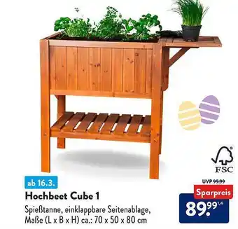 Aldi Süd Hochbeet cube 1 Angebot