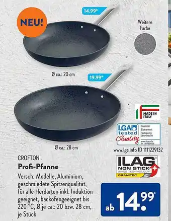 Aldi Süd Crofton profi-pfanne Angebot