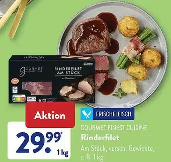 Aldi Süd Gourmet finest cuisine rinderfilet Angebot