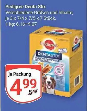 Globus Pedigree denta stix Angebot