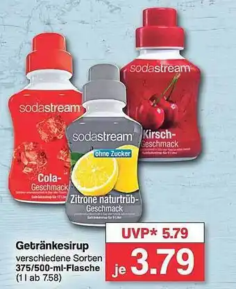 Famila Nord West Sodastream getränkesirup Angebot