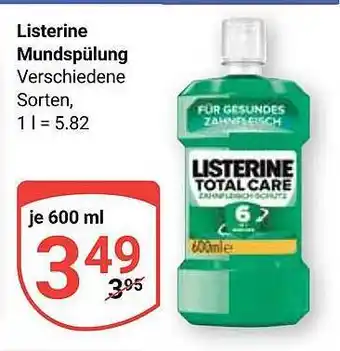 Globus Listerine mundspülung Angebot