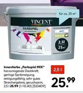 Hellweg Innenfarbe „farbspiel mix“ vincent Angebot