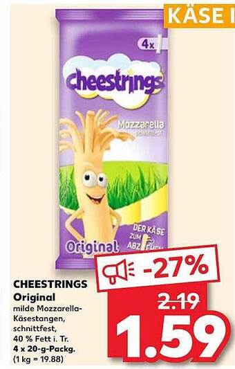 Kaufland Cheestrings original Angebot