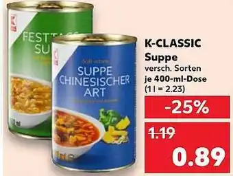 Kaufland K-classic suppe Angebot