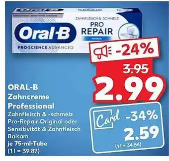 Kaufland Oral-b zahncreme professional Angebot