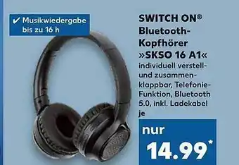 Kaufland Switch on bluetooth-kopfhörer »skso 16 a1« Angebot