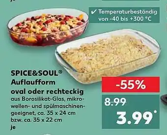 Kaufland Spice&soul auflaufform oval oder rechteckig Angebot