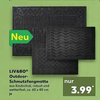 Kaufland Liv&bo outdoor- schmutzfangmatte Angebot