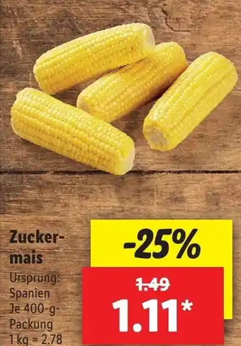 Lidl Zuckermais 400g Angebot