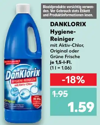 Kaufland Danklorix Hygiene Reiniger 1,5 L-Fl. Angebot