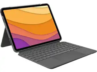 MediaMarkt Logitech combo touch ipad air (4., 5. gen - 2020, 2022) tastatur-hülle grau Angebot