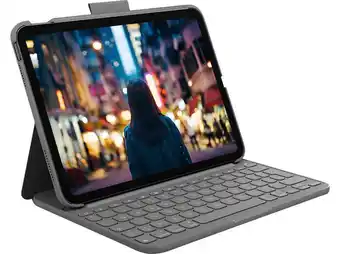 MediaMarkt Logitech slim folio für ipad (10. generation) tastaturhülle grafit Angebot