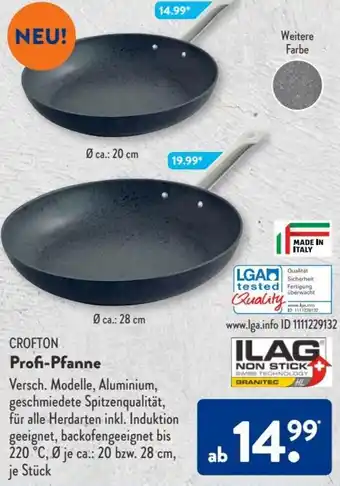 Aldi Süd Crofton Profi Pfanne Angebot