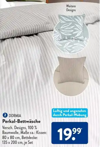 Aldi Süd Dormia Perkal Bettwäsche Angebot