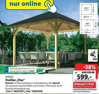 Lidl Karibu Pavillon ,,Chur" Angebot