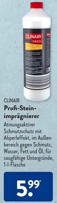 Aldi Süd Clinair Profi Steinimprägnierer 1 L Flasche Angebot