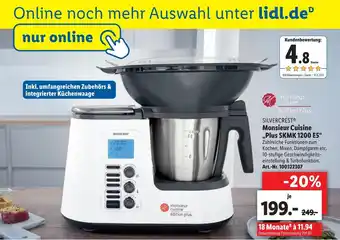 Lidl Silvercrest Monsieur Cuisine ,,Plus SKMK 1200 E5" Angebot