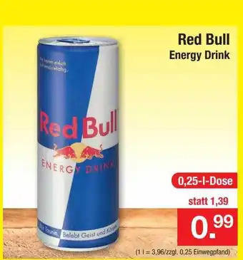 Zimmermann Red bull energy drink Angebot