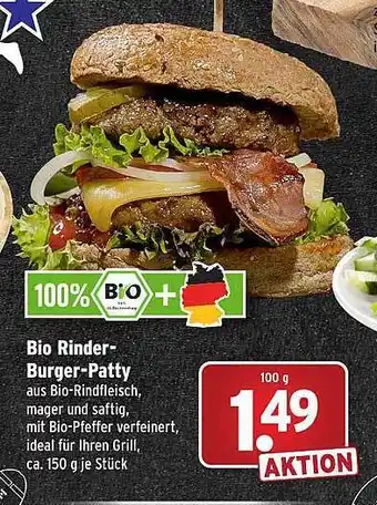 Wasgau Bio Rinder Burger- Patty Angebot