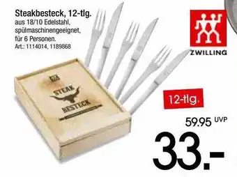 Zurbrüggen Steakbesteck 12tlg zwilling Angebot