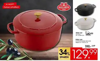 Zurbrüggen Bräter oval oder rund ballarini Angebot