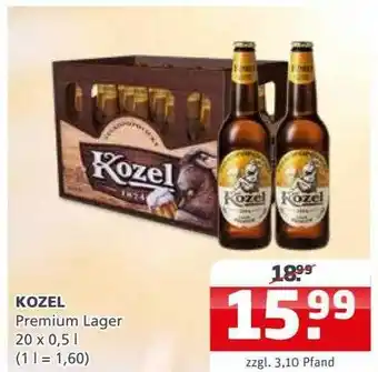 Getränkehaus Kozel premium lager Angebot