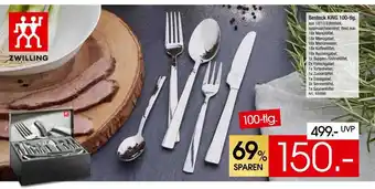 Zurbrüggen Zwilling besteck king 100-tlg Angebot