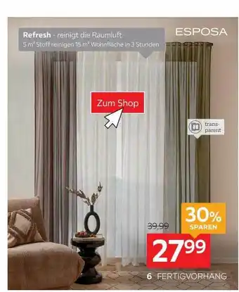 XXXLutz Esposa fertigvorhang Angebot