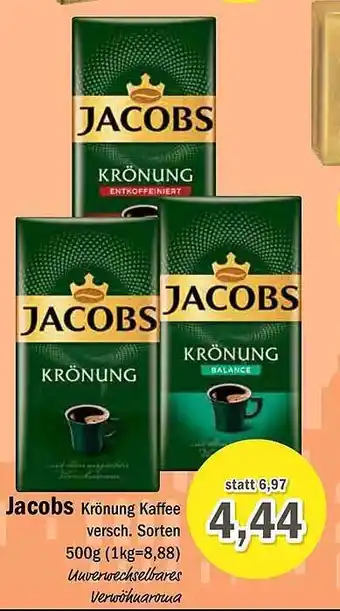 Aktiv Irma Jacobs krönung kaffee Angebot