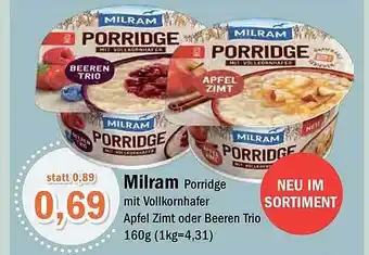 Aktiv Irma Milram porridge Angebot