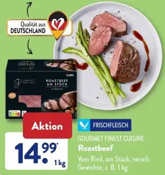 Aldi Süd Gourmet Finest Cuisine Roastbeef 1 kg Angebot