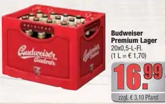 alldrink Budweiser Premium Lager 20x0,5 L-Fl. Angebot