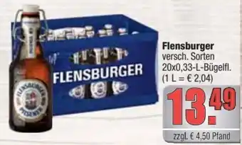 alldrink Flensburger 20x0,33 L Angebot