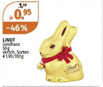 Müller Lindt Goldhase 50g Angebot