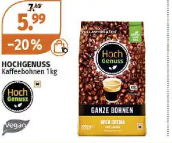 Müller Hochgenuss Kaffeebohnen 1kg Angebot