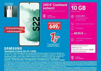 dodenhof Samsung smartphone galaxy s22 5g 128gb Angebot