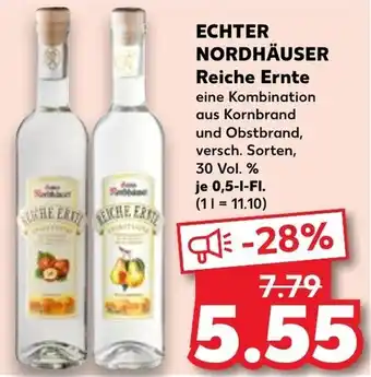 Kaufland Echter Nordhäuser Reiche Ernte 0,5 L-Fl. Angebot