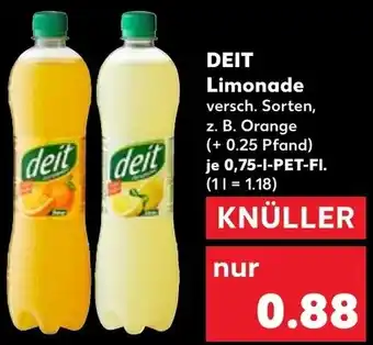 Kaufland Deit Limonade 0,75 L-PET-Fl. Angebot