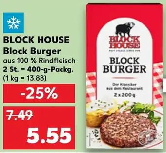 Kaufland Block House Block Burger 400 g Packg. Angebot