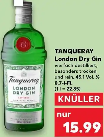 Kaufland Tanqueray London Dry Gin 0,7 L Fl. Angebot